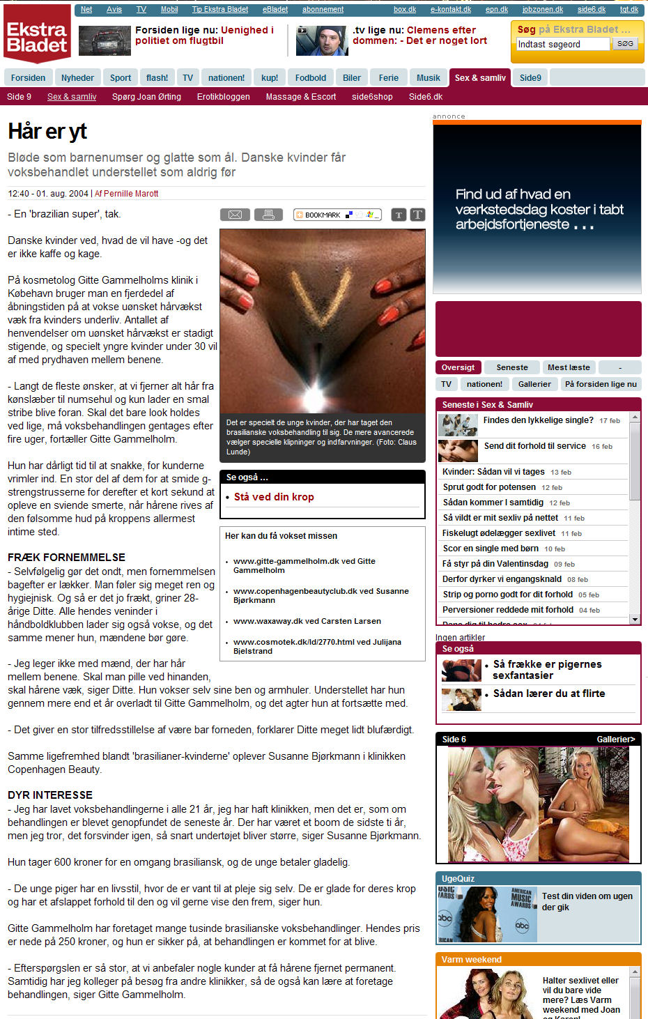 Brasiliansk voks Århus swingergaarden Brasiliansk voks Århus swingergaarden